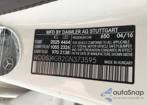 2016 Mercedes-Benz Cla 250 4Matic from USA, damaged, VIN WDDSJ4GB2GN373595